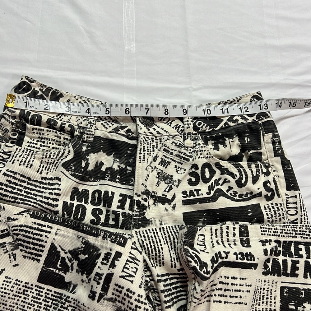 Garage denim low rise newspaper flares size 00 - Picture 6 of 10